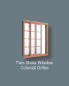 Twin Slider Colonial Grilles